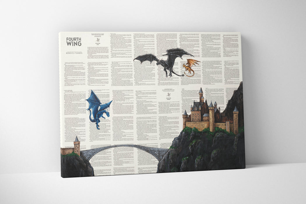 Canvas Print of Dragon Riders Quadrant