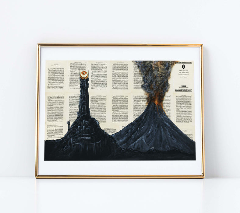 11" x 14" Paper Print of Mount Doom