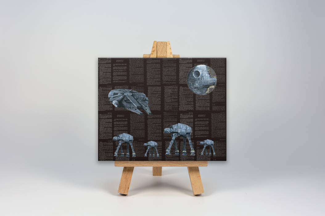 Mini Canvas Print of The Dark Side