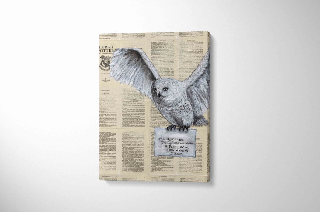Canvas Print of a Snowy Owl
