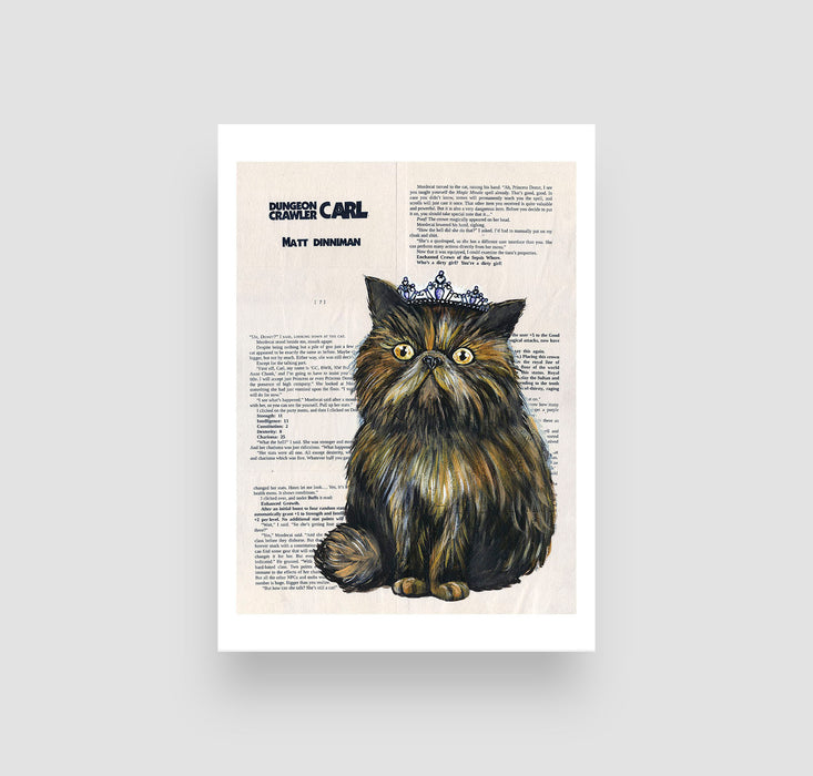5" x 7" Paper Print of Princess Donut the Queen Anne Chonk