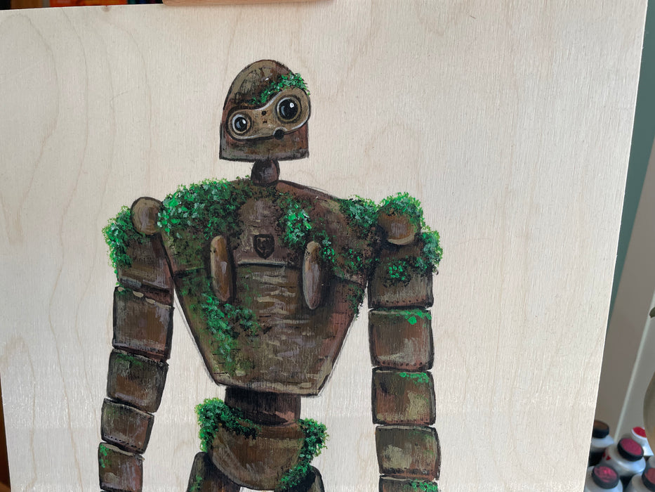 Original Painting of a Laputa Robot