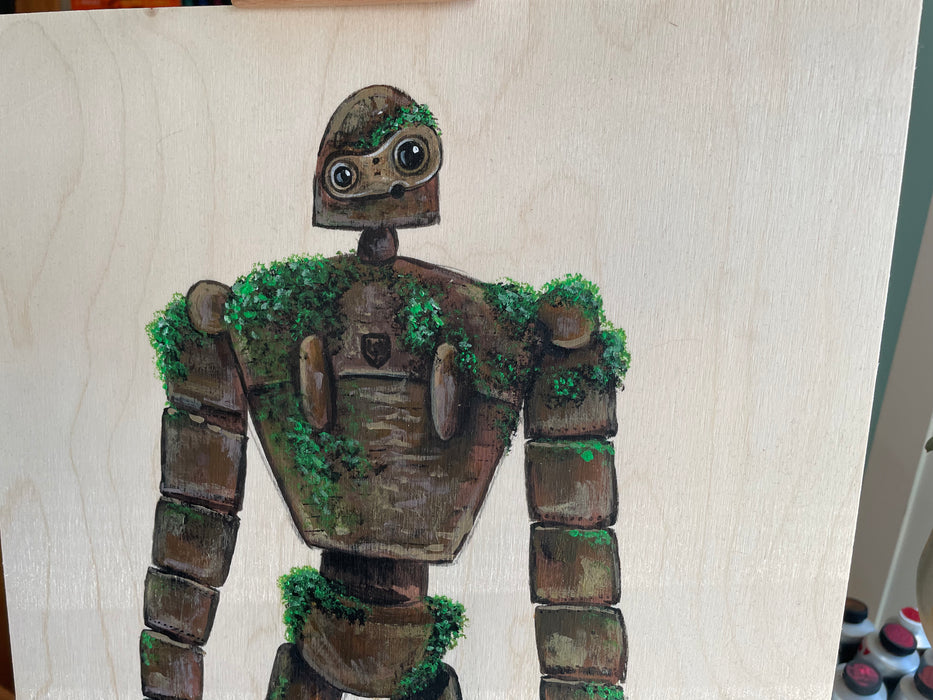 Original Painting of a Laputa Robot