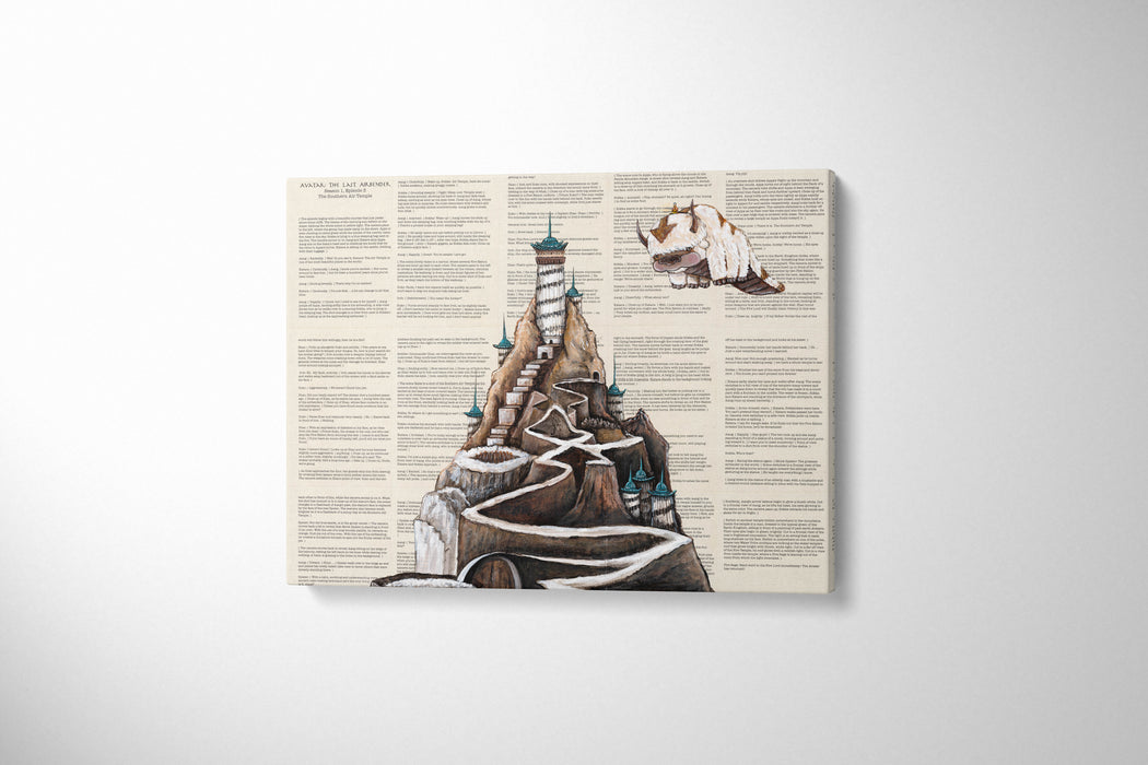 Canvas Print of The Southern Air Temple