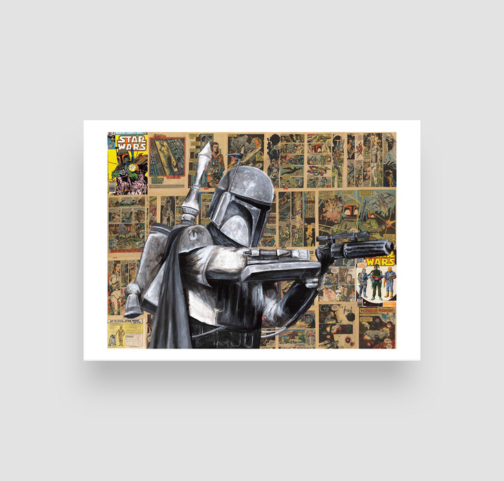 5" x 7" Paper Print of a Bounty Hunter