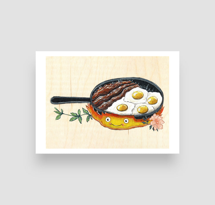 5" x 7" Paper Print of a Fire Demon