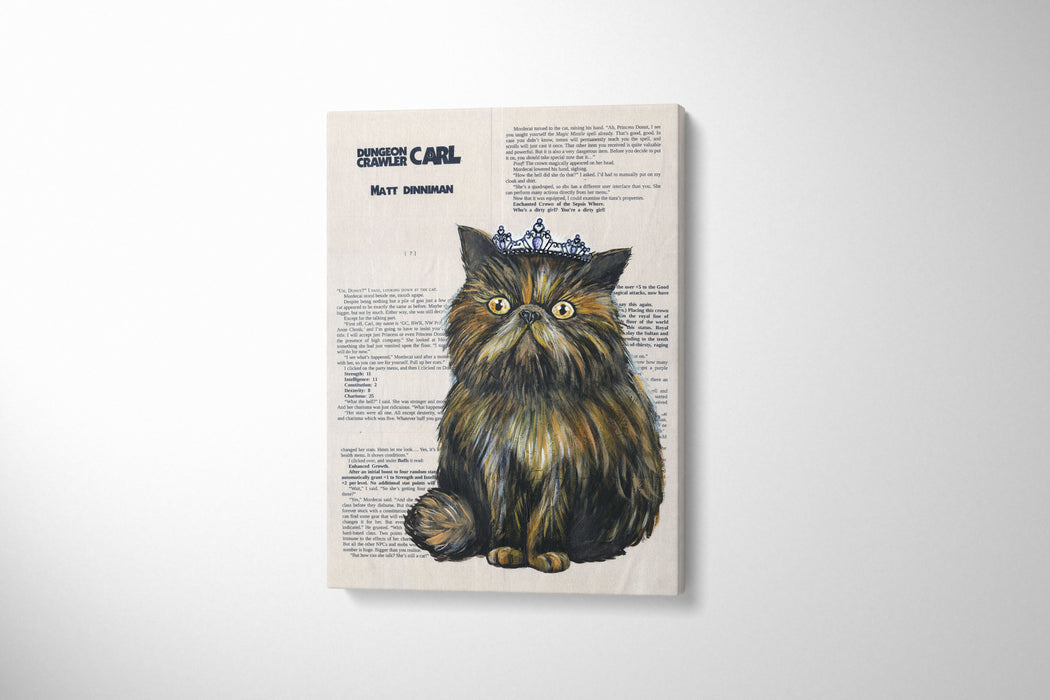 Canvas Print of Princess Donut the Queen Anne Chonk