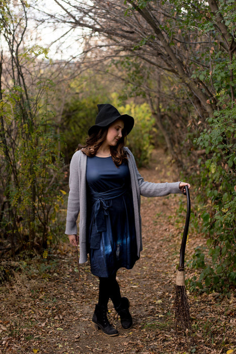 Expecto-Patronum Tie Wrap Dress