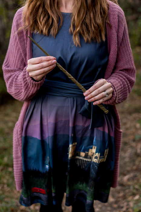 Mischief Managed Tie Wrap Dress with Pockets
