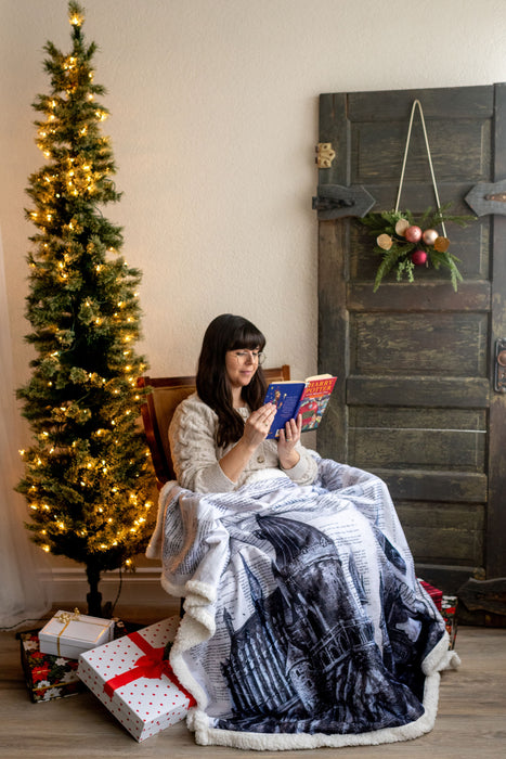 Witchcraft & Wizardry Large Sherpa Blanket