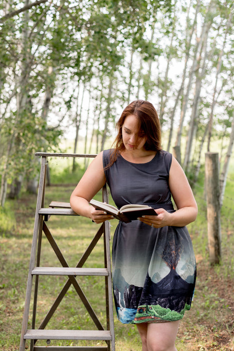 Middle Earth Tie Wrap Dress with Pockets