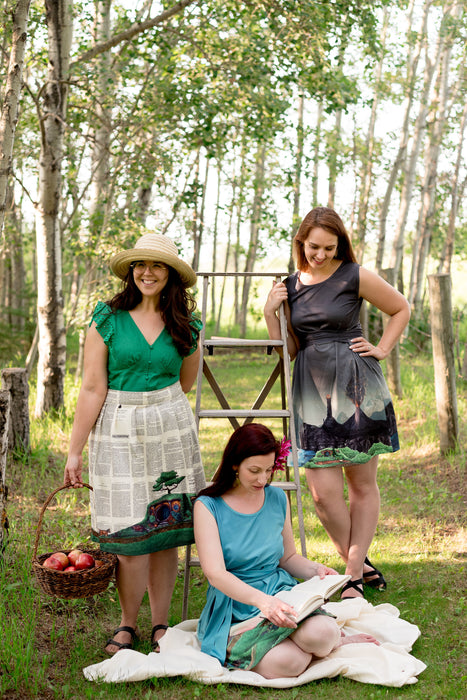 The Shire on Book Pages Skirt
