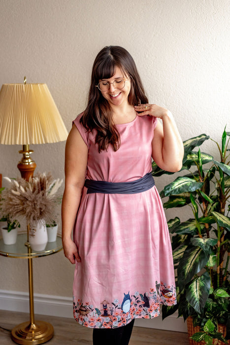 Ghibli Flowers Tie Wrap Dress