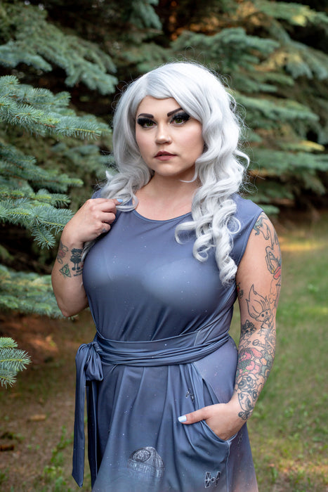 Empire Sunrise Tie Wrap Dress