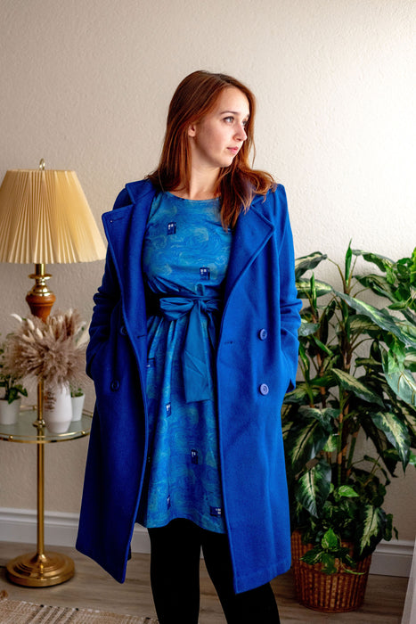 Starry Night & The Doctor Tie Wrap Dress with Pockets