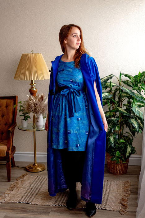 Starry Night & The Doctor Tie Wrap Dress with Pockets