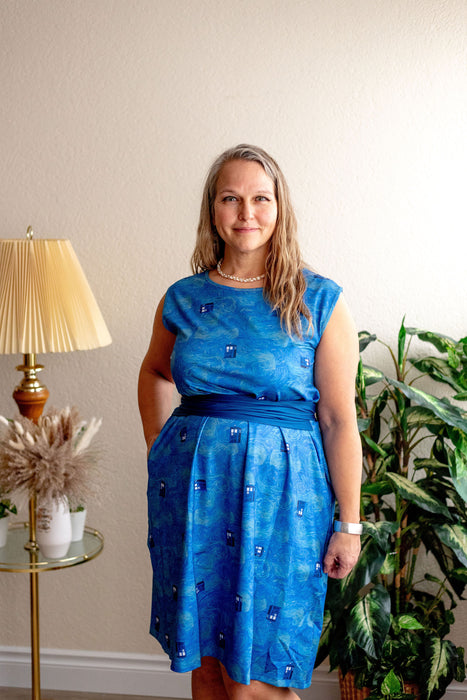 Starry Night & The Doctor Tie Wrap Dress