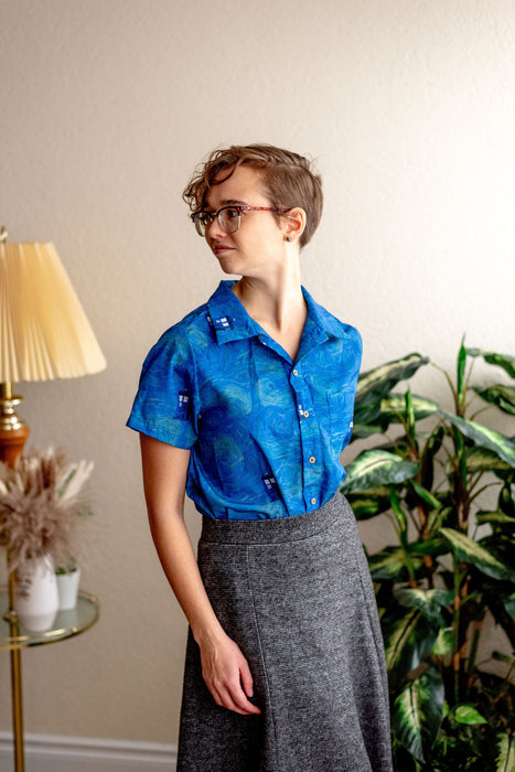 Starry Night & The Doctor Button-up Shirt