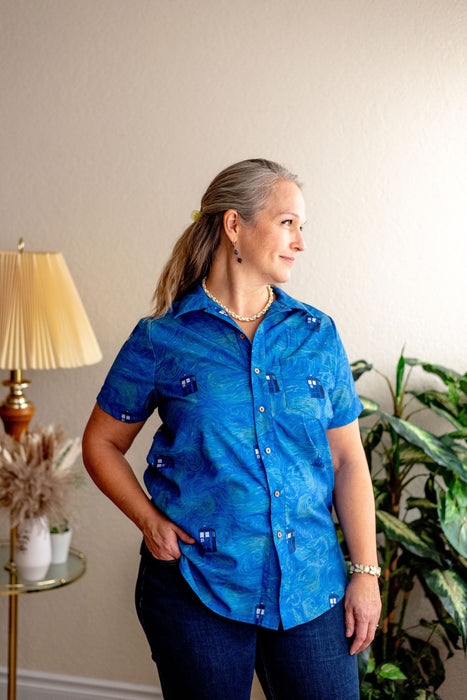 Starry Night & The Doctor Button-up Shirt