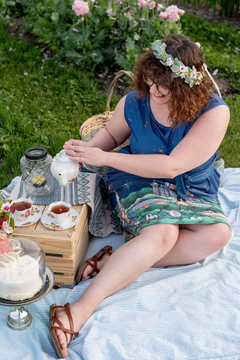 Happily Ever After Tie Wrap Dress with Pockets