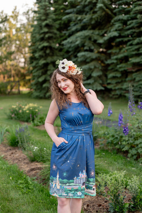 Happily Ever After Tie Wrap Dress with Pockets