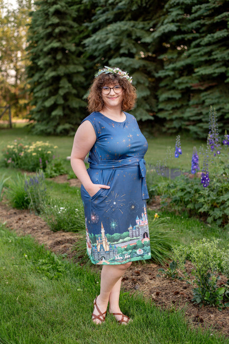Happily Ever After Tie Wrap Dress with Pockets