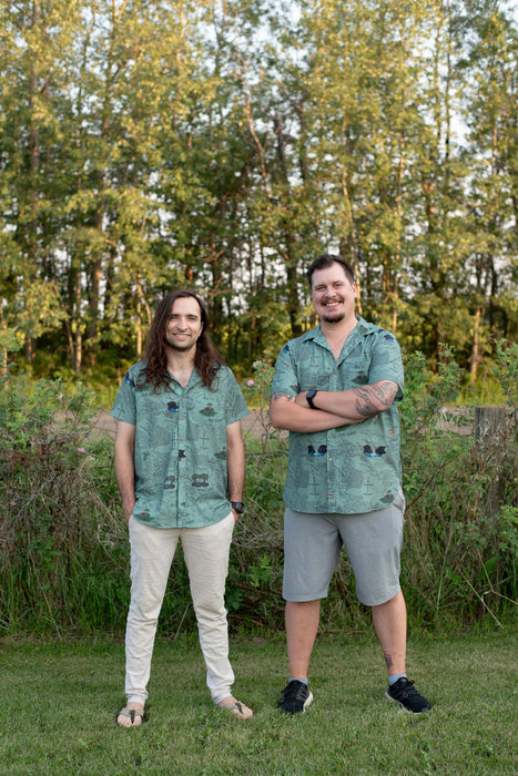 Middle Earth Map Button-up Shirt
