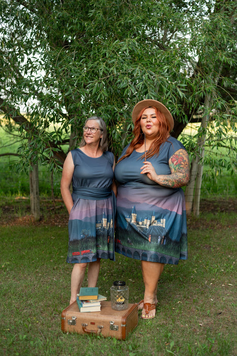 Mischief Managed Tie Wrap Dress with Pockets