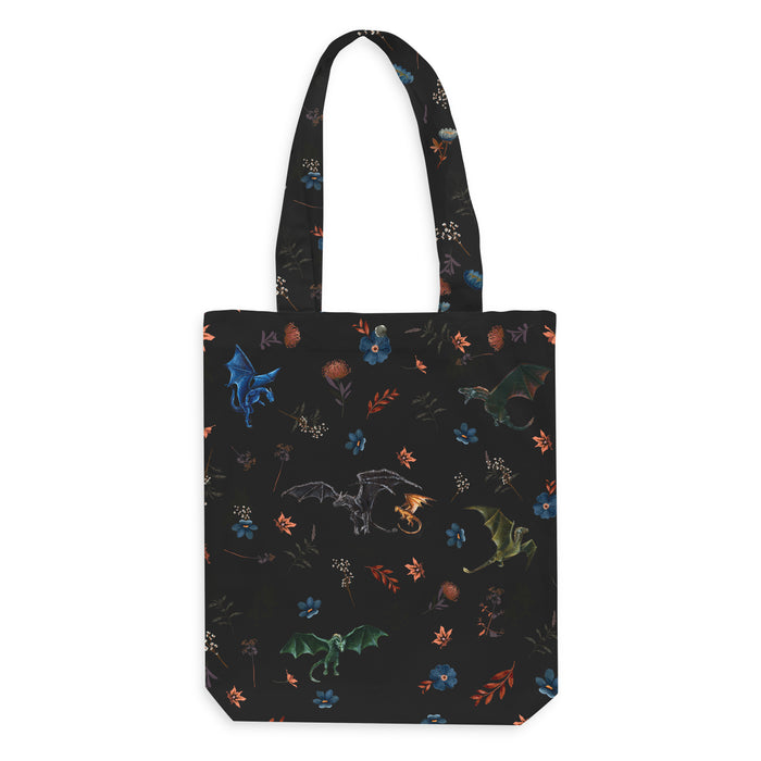 Deluxe Canvas Tote Bag of Dragons