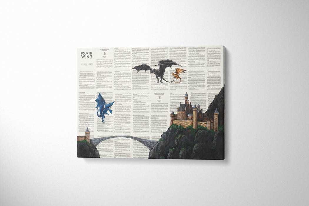 Canvas Print of Dragon Riders Quadrant