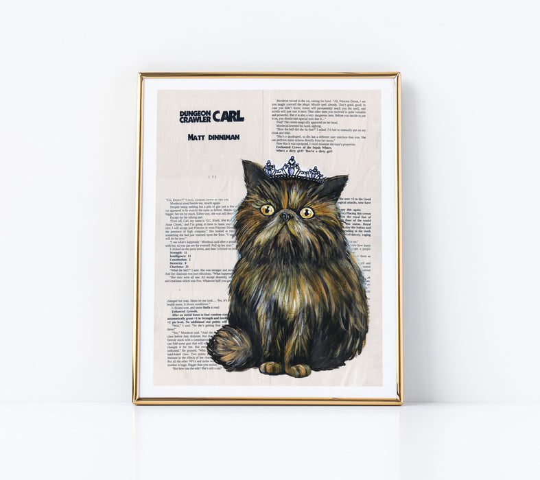 11" x 14" Paper Print of Princess Donut the Queen Anne Chonk