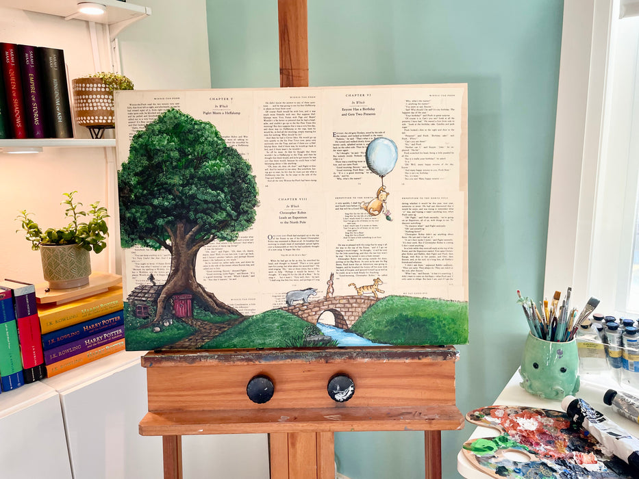 Original Painting of Hundred Acre Woods