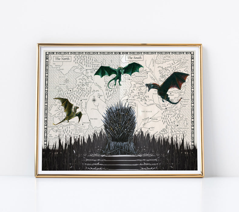 11" x 14" Paper Print of The Iron Throne