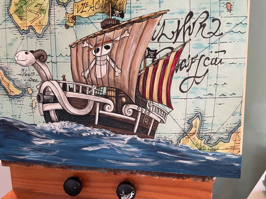 Original Painting of The Going Merry Pirate Ship