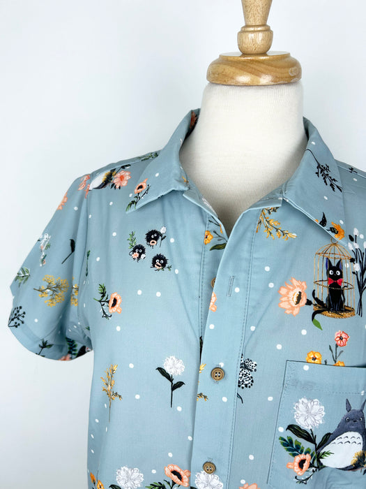 Ghibli in Bloom Button-up Shirt