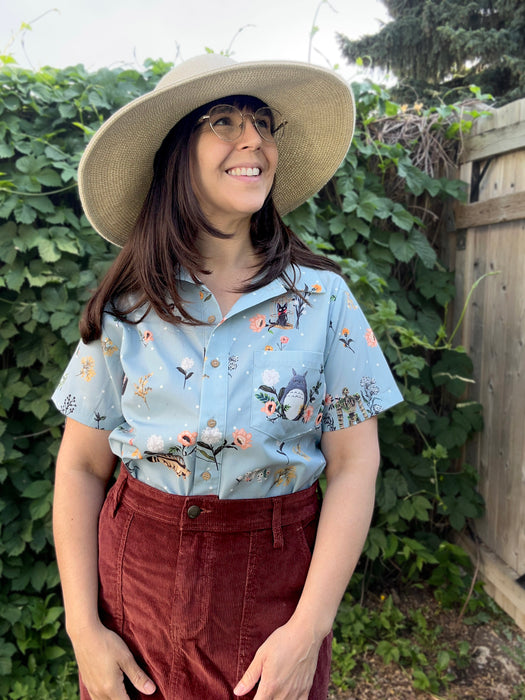 Ghibli in Bloom Button-up Shirt