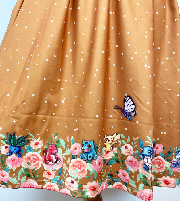 Pika-Polka Dot Tie Wrap Dress