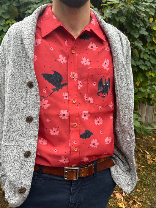 Tooth-less Dragon Button-up Shirt