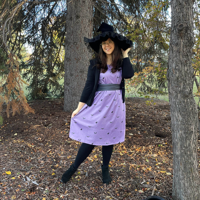 Going Batty Tie Wrap Dress *S Only*