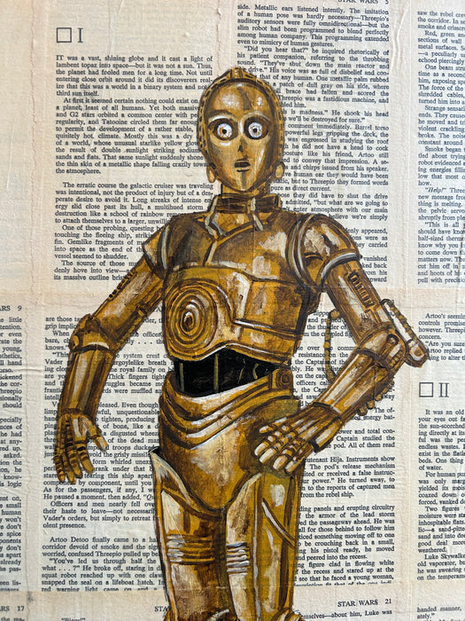 Original Painting of C3-PO