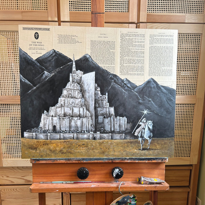 Original Painting of Minas Tirith