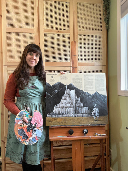 Original Painting of Minas Tirith