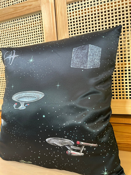 Pillow Case of Star Trekking Ships
