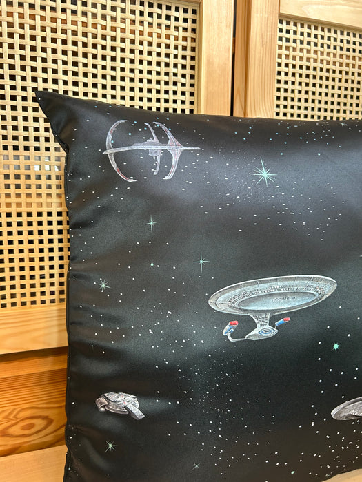 Pillow Case of Star Trekking Ships