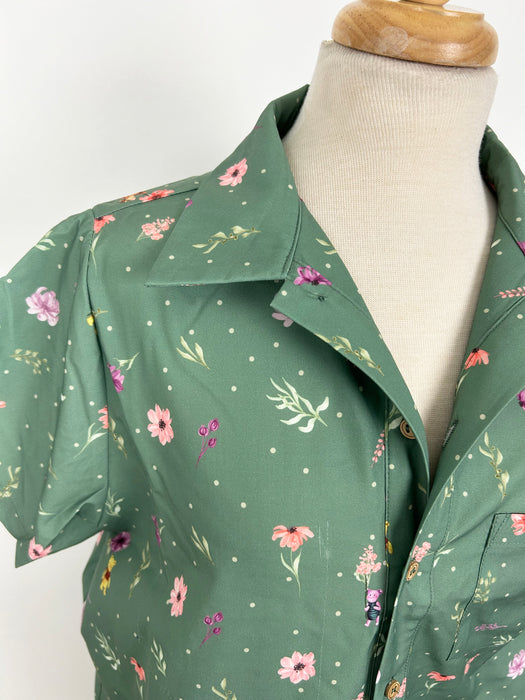 Winnie & Friends Floral Button-up Shirt