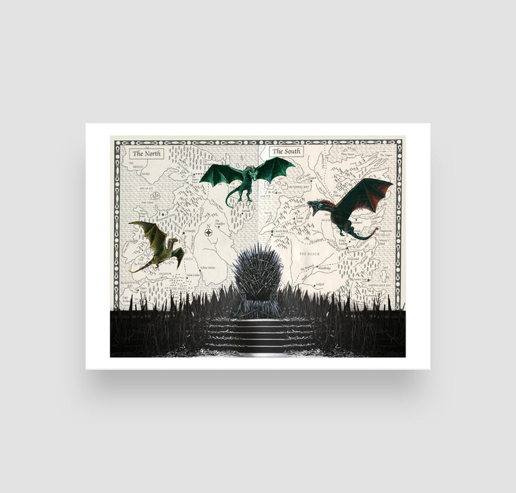 5" x 7" Paper Print of The Iron Throne