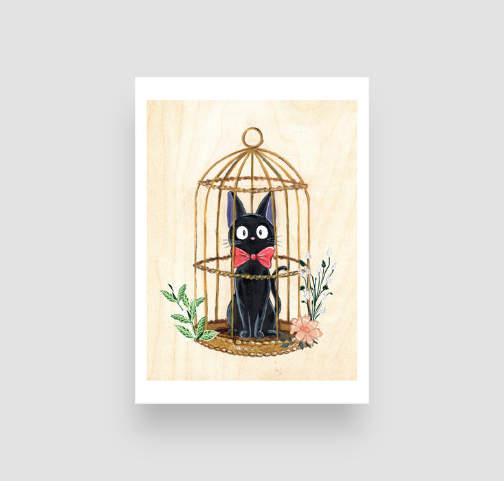 5" x 7" Paper Print of a Jiji Cat