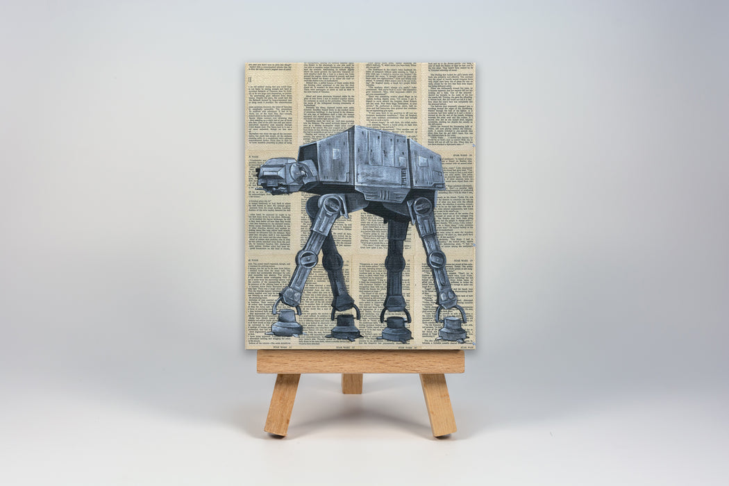 Mini Canvas Print of an AT-AT