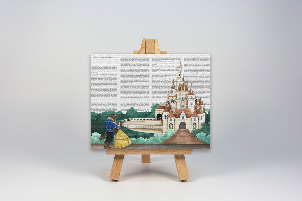Mini Canvas Print of Beauty and Beasts Castle