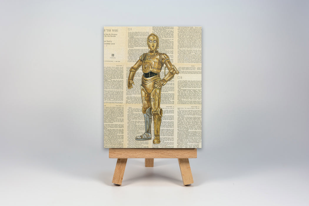 Mini Canvas Print of C3-PO